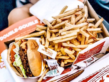Burger and fries from In-n-out