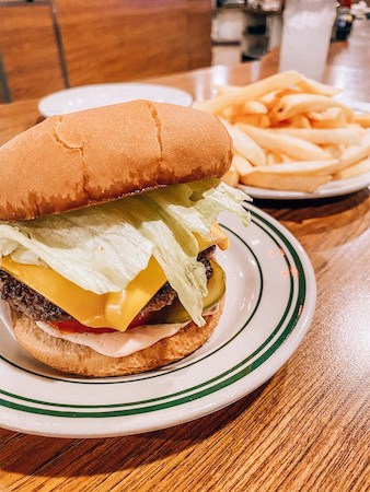 Burget and fries from Pie 'n Burger in Pasadena