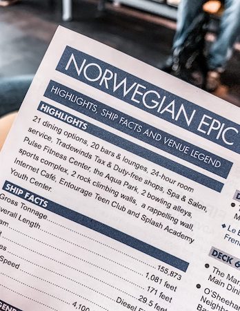 Norwegian Epic Daily Newsletter