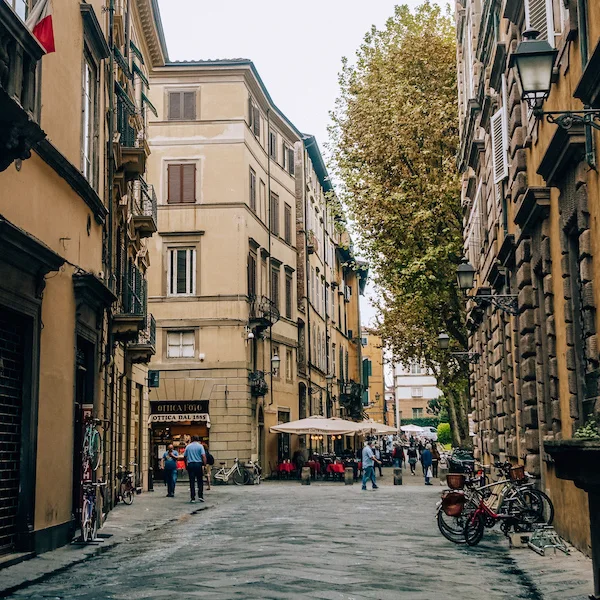 a street in lucca italy