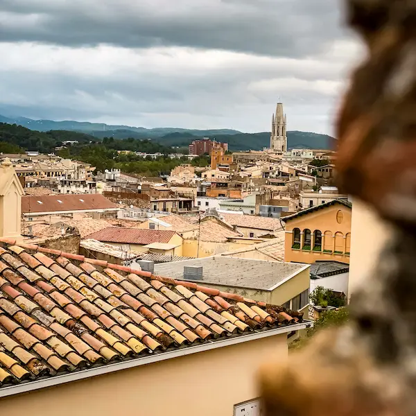 city views from girona city wall