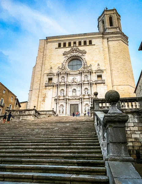 steps leading to cathedral of girona