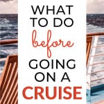 What to do Before Going on a Cruise Pin for Pinterest