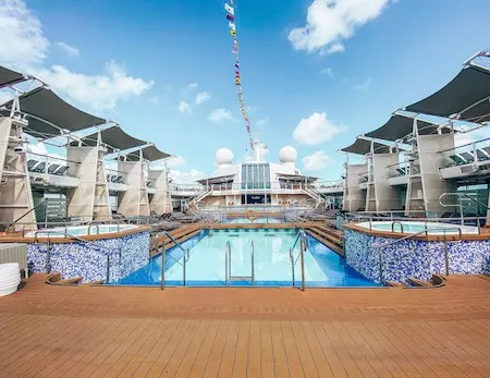 cruise ship lido deck and pool 