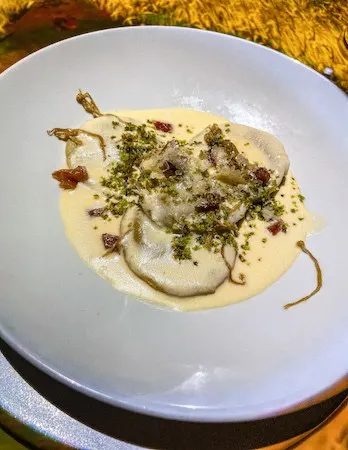 Ravioli at Le Petite Chef Celebrity Equinox Dinner