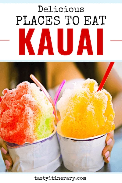 pinterest marketing pin | places to eat in kauai hawaii