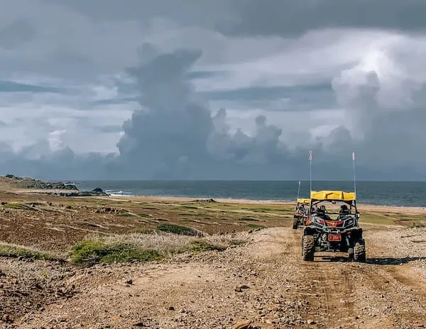 UTV on dirt road