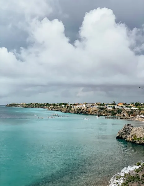 View of Playa Forti from Blue View Sunset Terrace in Curacao