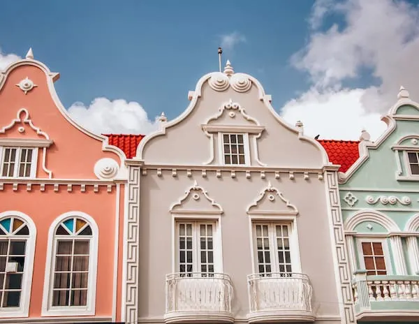 European architecture in Willemsted, Curacao