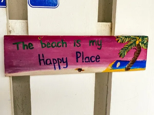 The Beach is My Happy Place Sign