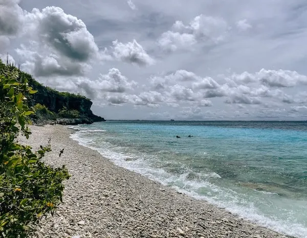 At 1000 steps beach in Bonaire. 