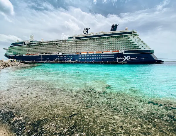 Celebrity Equinox docked in Bonaire Cruise port