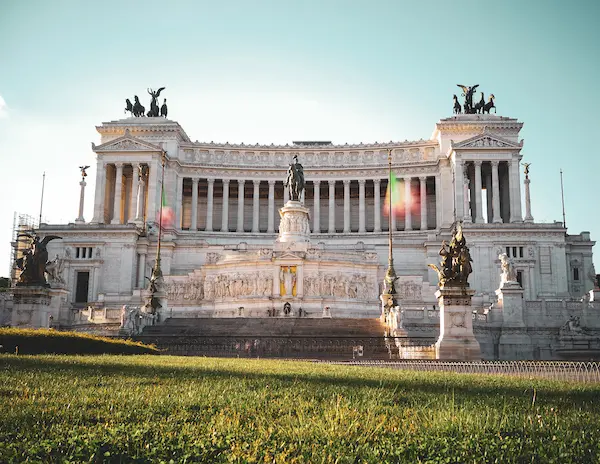 outside alter of the fatherland in rome