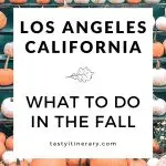 pinterest marketing image | los angeles fall activities