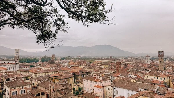 City view of Lucca, Italy
