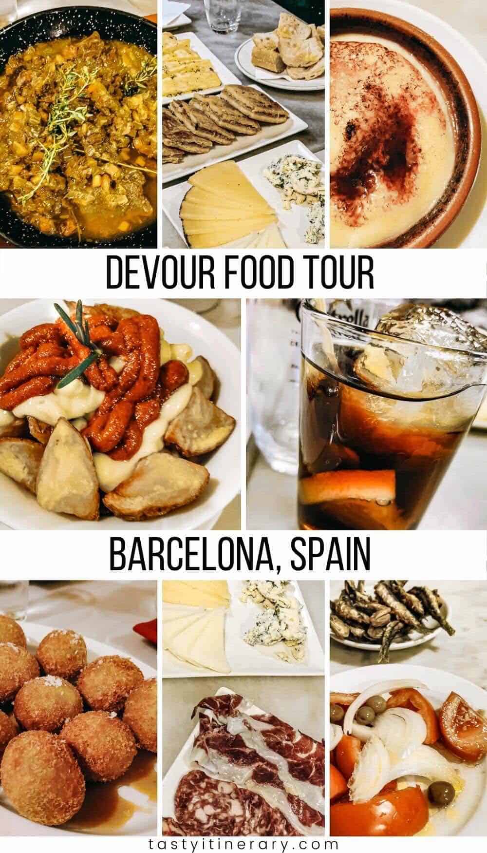 Tapas from Devour Food Tour in Barcelona