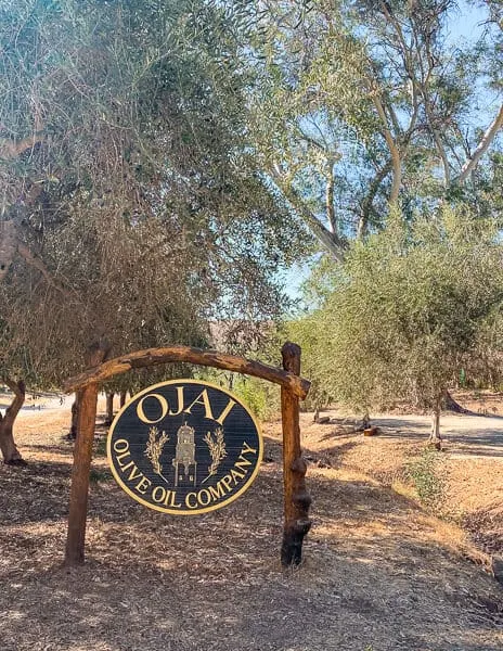 Ojai olive oil company sign