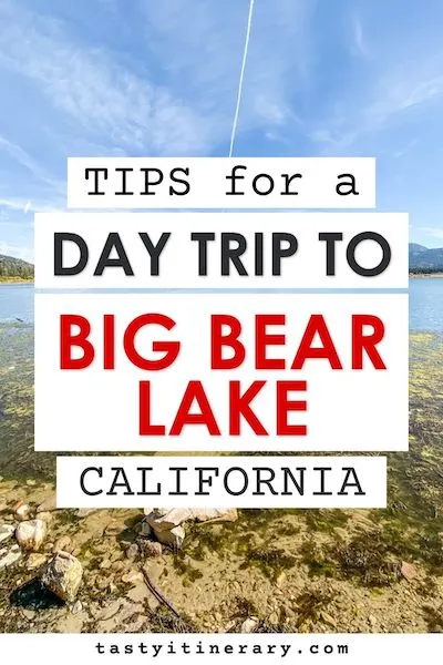 pinterest marketing image | day trip to big bear lake california
