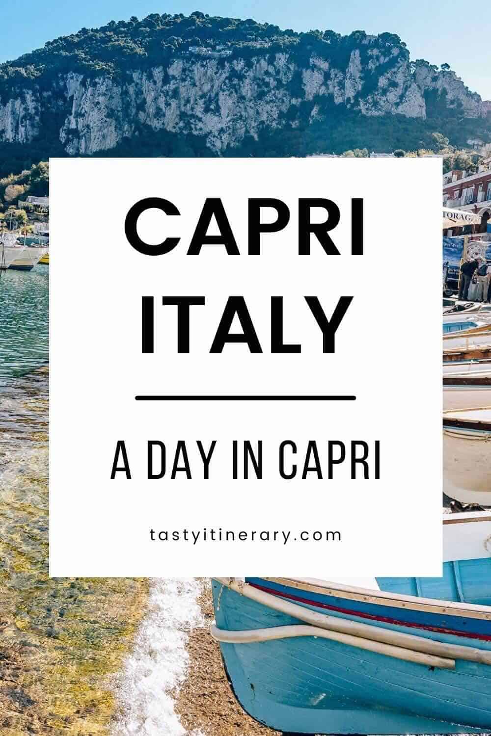 a day in capri, italy