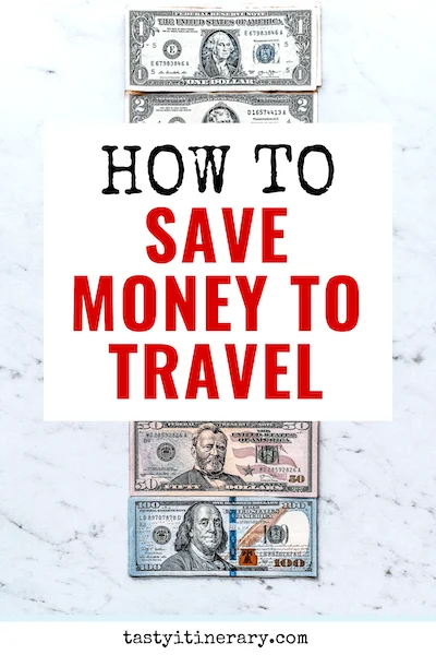 pinterest marketing pin | save money to travel