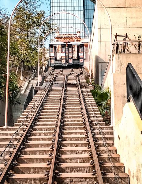 railway tracks and funicular
