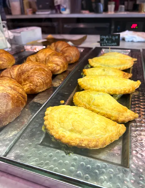 empanadas at amara cafe