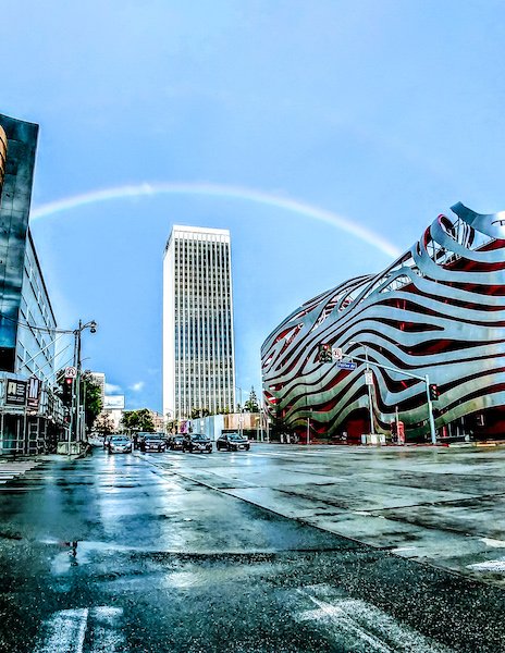 Modern architecture - Exterior of the Petersen Museum