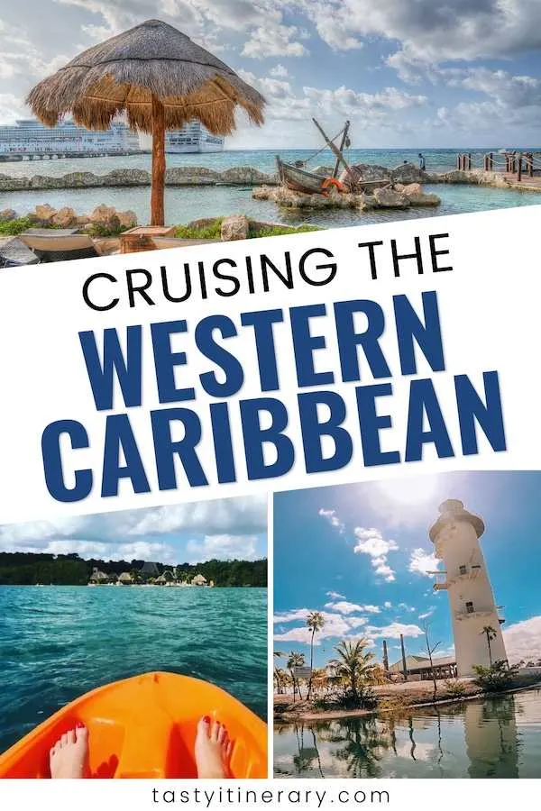 western Caribbean cruise port | Pinterest marketing pin