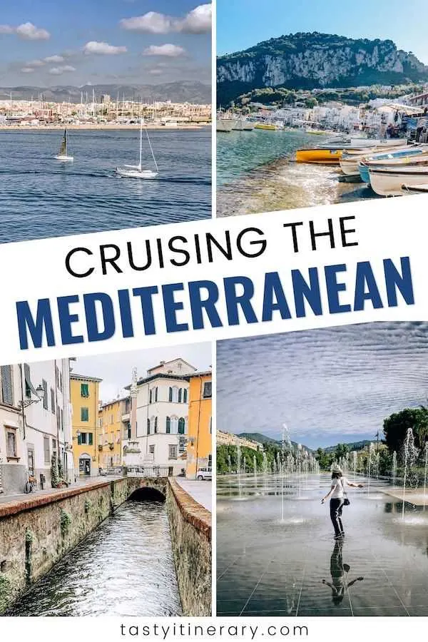 western mediterranean cruise ports | pinterest marketing image