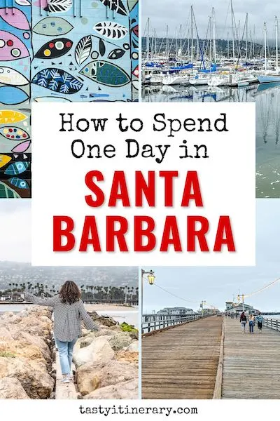 pinterest marketing pin | one day in santa barbara california