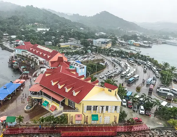 rainy day in roatan honduras