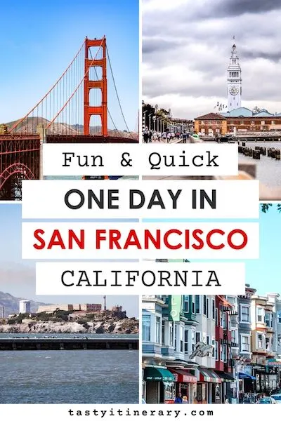 Pinterest Marketing Image | One day in San Francisco