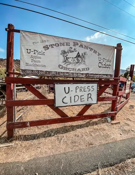 sign for stone pantry orchard oak glen