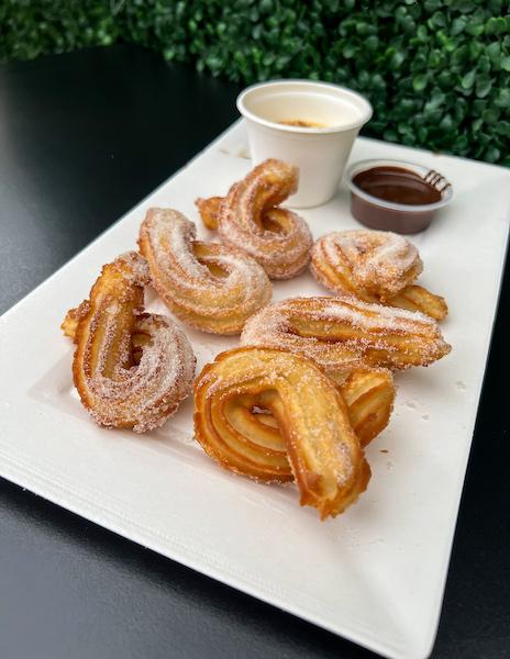 spanish churros with dipping sauce