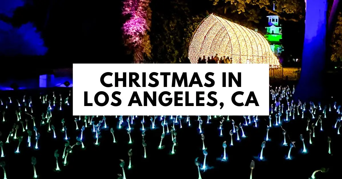 blog featured image | christmas in los angeles, california