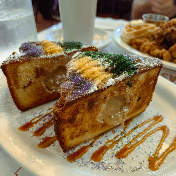 stuffed king cake french toast