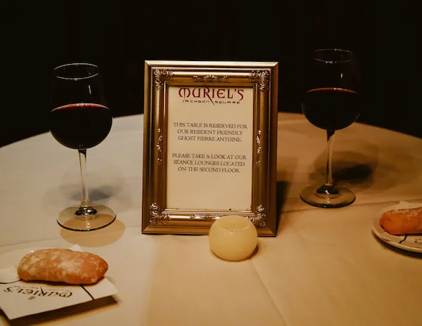 bread and wine on table