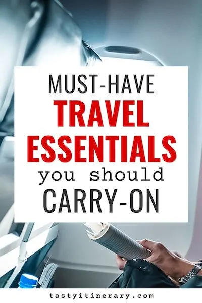 pinterest marketing pin | travel essentials list