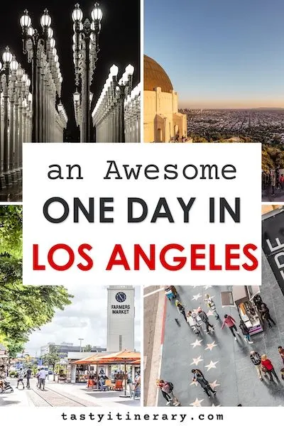 pinterest marketing pin | one day in LA