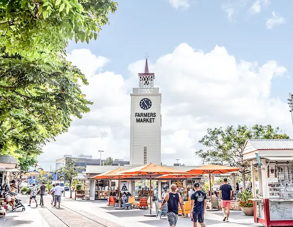 the original farmers market clock tower