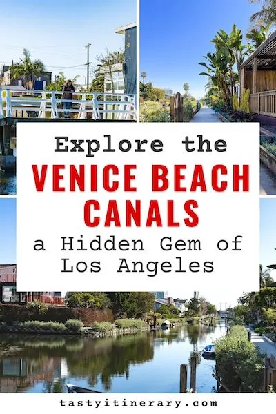 pinterest marketing image | venice beach canals