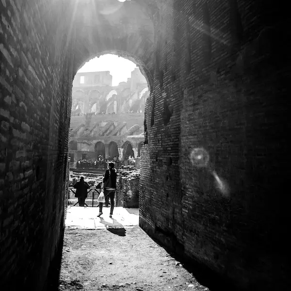 exploring inside the rome colosseum