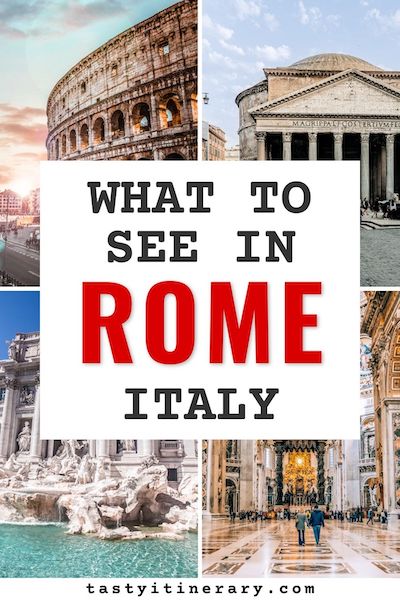 pinterest marketing pin | what to see in rome | rome itinerary