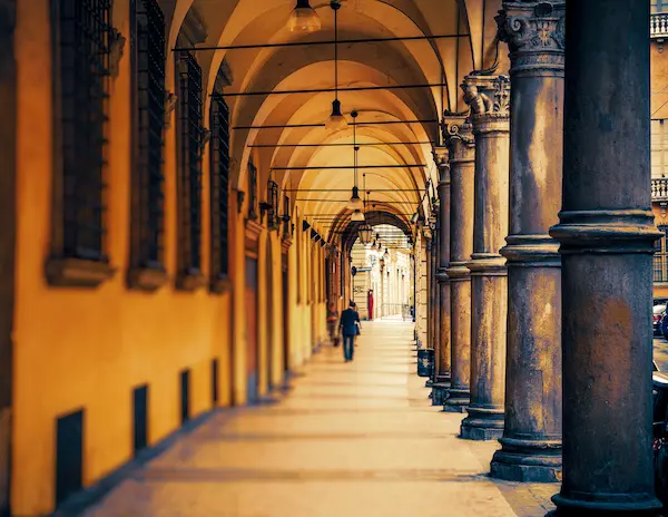 City of Porticoes Bologna Italy