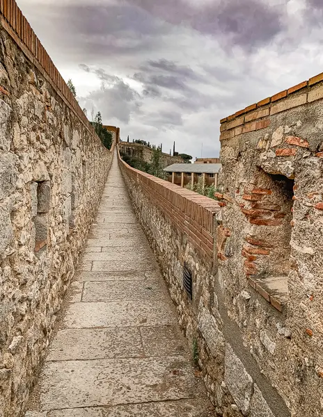 old city wall of girona