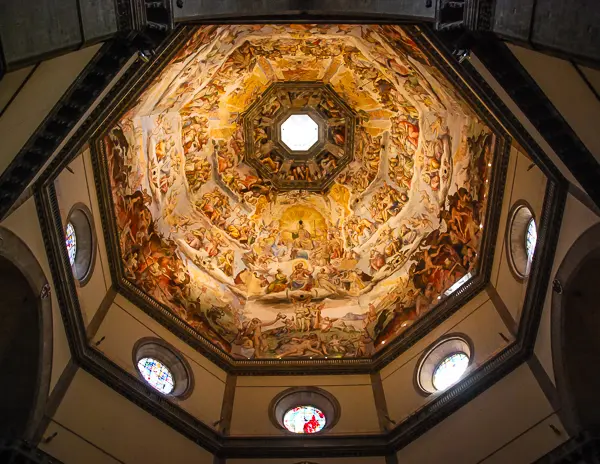 the fresco inside the duomo of florence 
