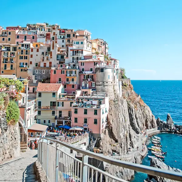 colorful homes in cinque terre italy