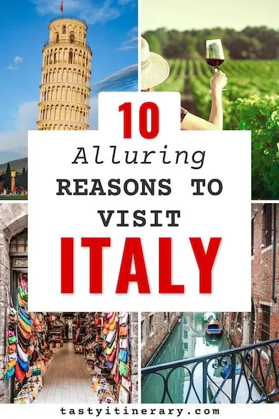 pinterest marketing pin | why visit italy