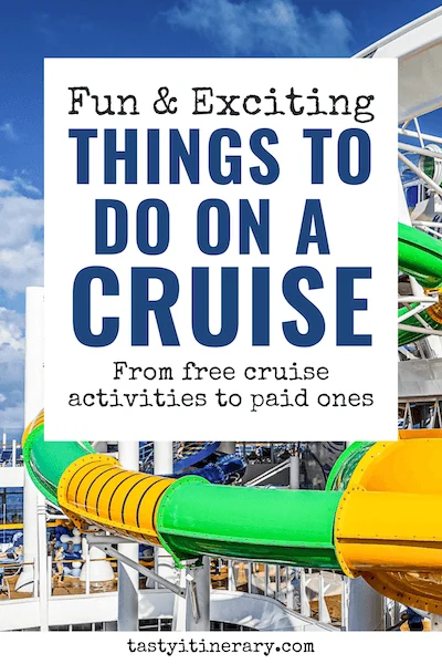 pinterest marketing image | cruise activities