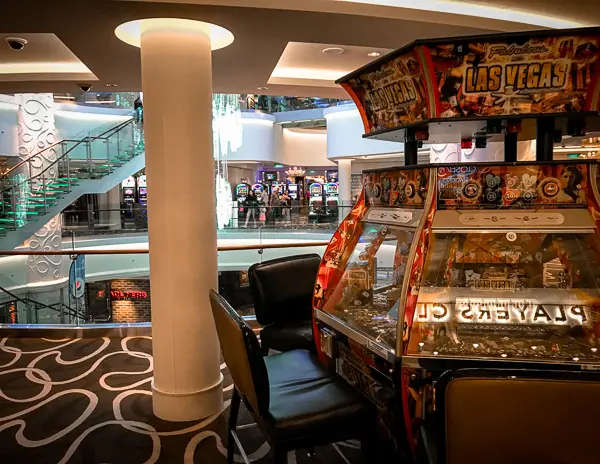 casino on deck of a cruise ship